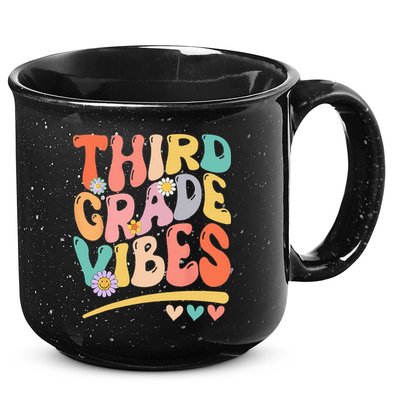 Third Grade Vibes Back To School 3rd Grade Teacher 15oz Campfire Ceramic Mug