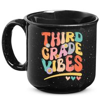 Third Grade Vibes Back To School 3rd Grade Teacher 15oz Campfire Ceramic Mug