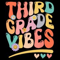 Third Grade Vibes Back To School 3rd Grade Teacher Drawstring Bag
