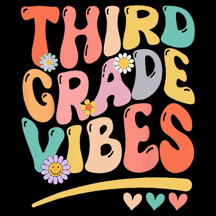 Third Grade Vibes Back To School 3rd Grade Teacher Drawstring Bag