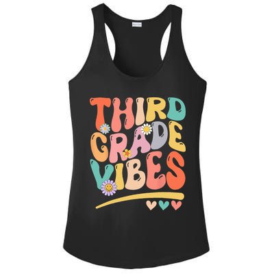 Third Grade Vibes Back To School 3rd Grade Teacher Ladies PosiCharge Competitor Racerback Tank