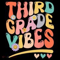 Third Grade Vibes Back To School 3rd Grade Teacher Youth Performance Sprint T-Shirt