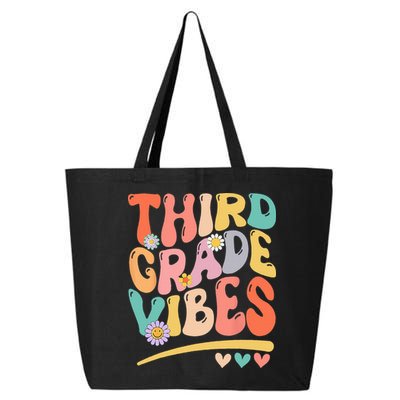 Third Grade Vibes Back To School 3rd Grade Teacher 25L Jumbo Tote