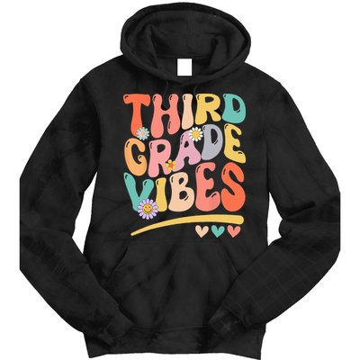 Third Grade Vibes Back To School 3rd Grade Teacher Tie Dye Hoodie