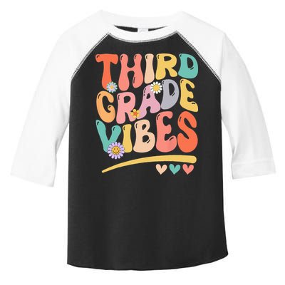 Third Grade Vibes Back To School 3rd Grade Teacher Toddler Fine Jersey T-Shirt
