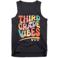 Third Grade Vibes Back To School 3rd Grade Teacher Tank Top