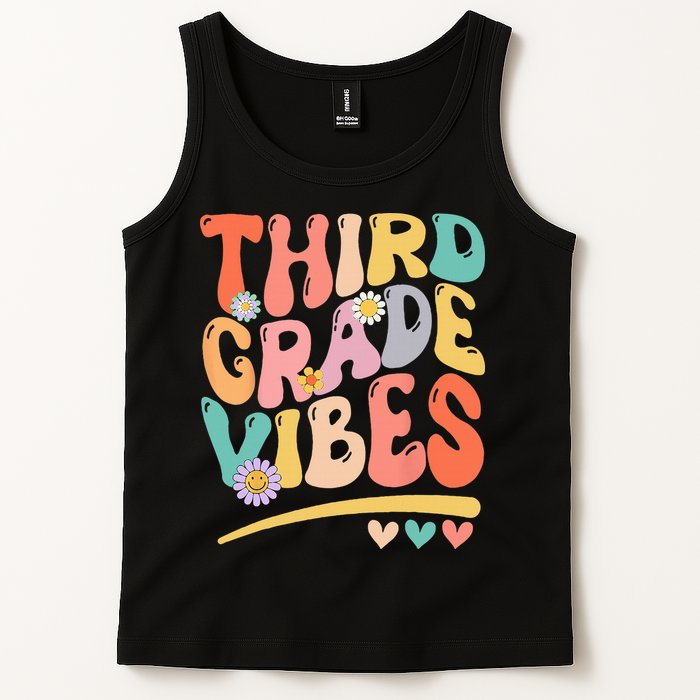 Third Grade Vibes Back To School 3rd Grade Teacher Tank Top