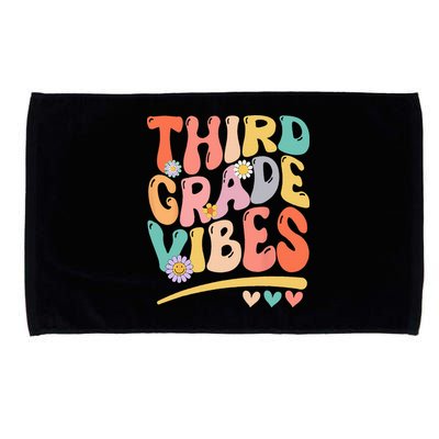 Third Grade Vibes Back To School 3rd Grade Teacher Microfiber Hand Towel