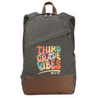 Third Grade Vibes Back To School 3rd Grade Teacher Cotton Canvas Backpack