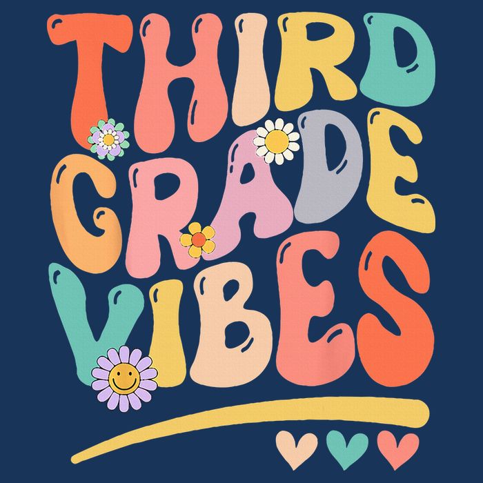 Third Grade Vibes Back To School 3rd Grade Teacher Infant Baby Jersey Bodysuit