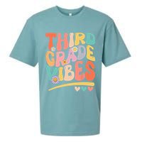 Third Grade Vibes Back To School 3rd Grade Teacher Sueded Cloud Jersey T-Shirt