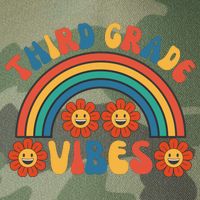 Third Grade Vibes Retro Groovy Third First Day Of School Legacy Tie Dye Trucker Hat