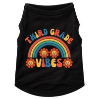 Third Grade Vibes Retro Groovy Third First Day Of School Doggie Tank