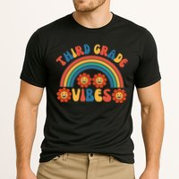 Third Grade Vibes Retro Groovy Third First Day Of School Performance Shirt