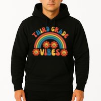Third Grade Vibes Retro Groovy Third First Day Of School Hoodie