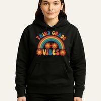 Third Grade Vibes Retro Groovy Third First Day Of School Hoodie