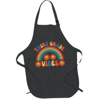 Third Grade Vibes Retro Groovy Third First Day Of School Apron