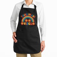 Third Grade Vibes Retro Groovy Third First Day Of School Apron