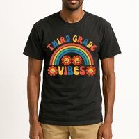 Third Grade Vibes Retro Groovy Third First Day Of School Tall T-Shirt
