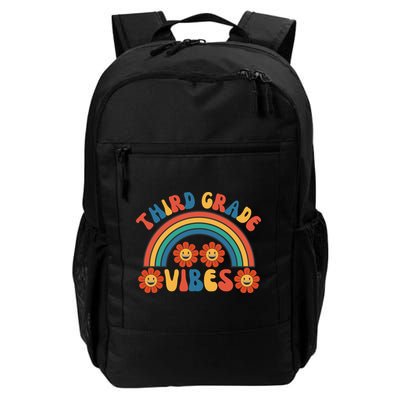 Third Grade Vibes Retro Groovy Third First Day Of School Backpack