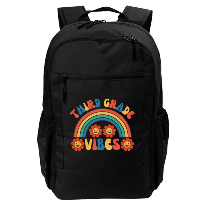 Third Grade Vibes Retro Groovy Third First Day Of School Backpack