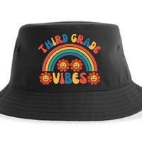Third Grade Vibes Retro Groovy Third First Day Of School Sustainable Bucket Hat