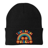 Third Grade Vibes Retro Groovy Third First Day Of School Beanie