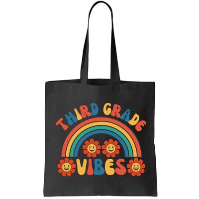 Third Grade Vibes Retro Groovy Third First Day Of School Bag