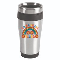 Third Grade Vibes Retro Groovy Third First Day Of School 16oz Travel Tumbler