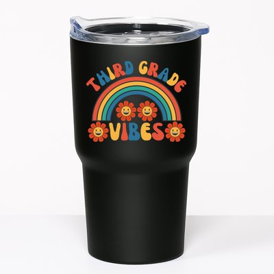 Third Grade Vibes Retro Groovy Third First Day Of School Tumbler