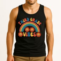Third Grade Vibes Retro Groovy Third First Day Of School Tank Top
