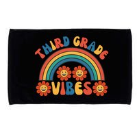 Third Grade Vibes Retro Groovy Third First Day Of School Microfiber Hand Towel