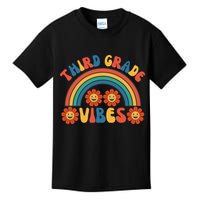 Third Grade Vibes Retro Groovy Third First Day Of School Kids T-Shirt
