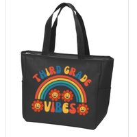 Third Grade Vibes Retro Groovy Third First Day Of School Zip Tote Bag