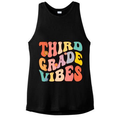 Third Grade Vibes For 3rd Grade Teacher Ladies PosiCharge Tri-Blend Wicking Tank