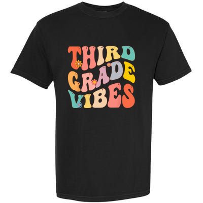 Third Grade Vibes For 3rd Grade Teacher Garment-Dyed Heavyweight T-Shirt