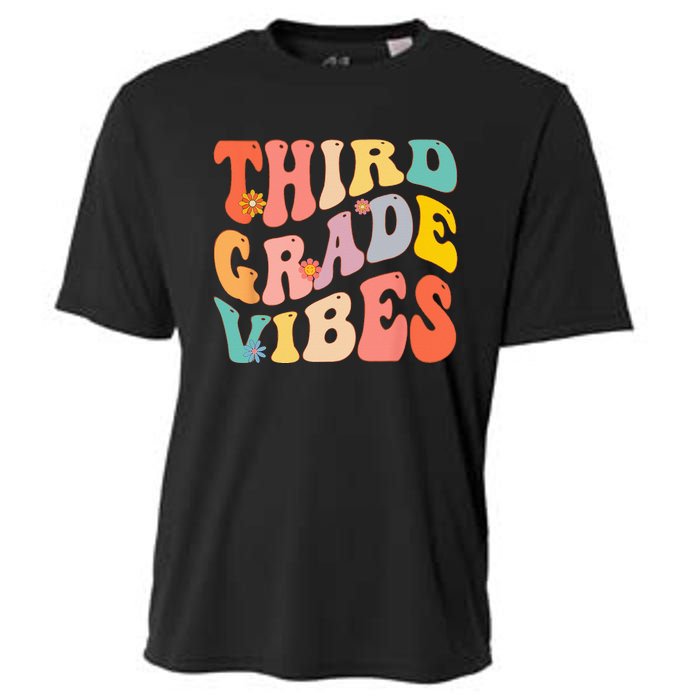 Third Grade Vibes For 3rd Grade Teacher Cooling Performance Crew T-Shirt