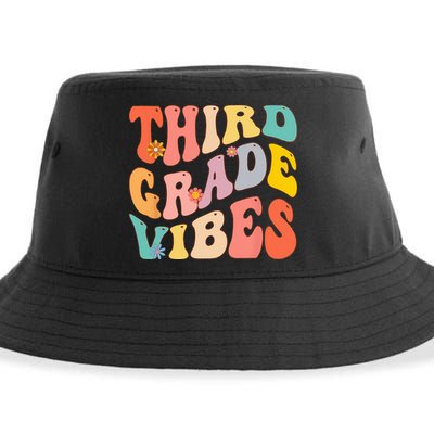 Third Grade Vibes For 3rd Grade Teacher Sustainable Bucket Hat
