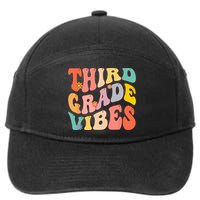 Third Grade Vibes For 3rd Grade Teacher 7-Panel Snapback Hat