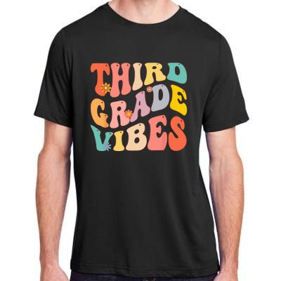 Third Grade Vibes For 3rd Grade Teacher Adult ChromaSoft Performance T-Shirt