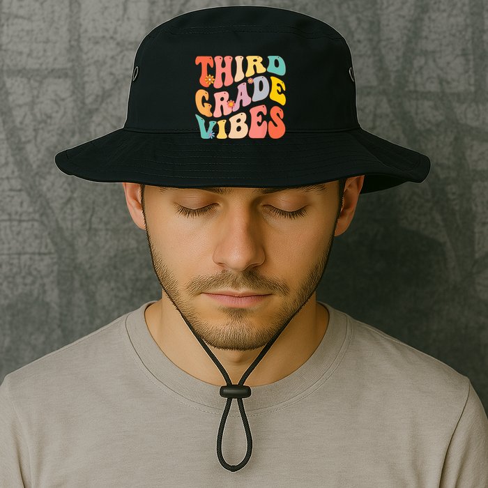 Third Grade Vibes For 3rd Grade Teacher Bucket Hat