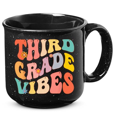 Third Grade Vibes For 3rd Grade Teacher 15oz Campfire Ceramic Mug