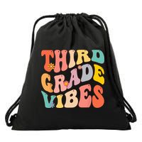 Third Grade Vibes For 3rd Grade Teacher Drawstring Bag