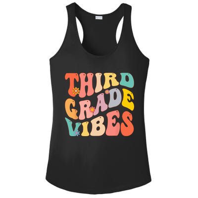 Third Grade Vibes For 3rd Grade Teacher Ladies PosiCharge Competitor Racerback Tank