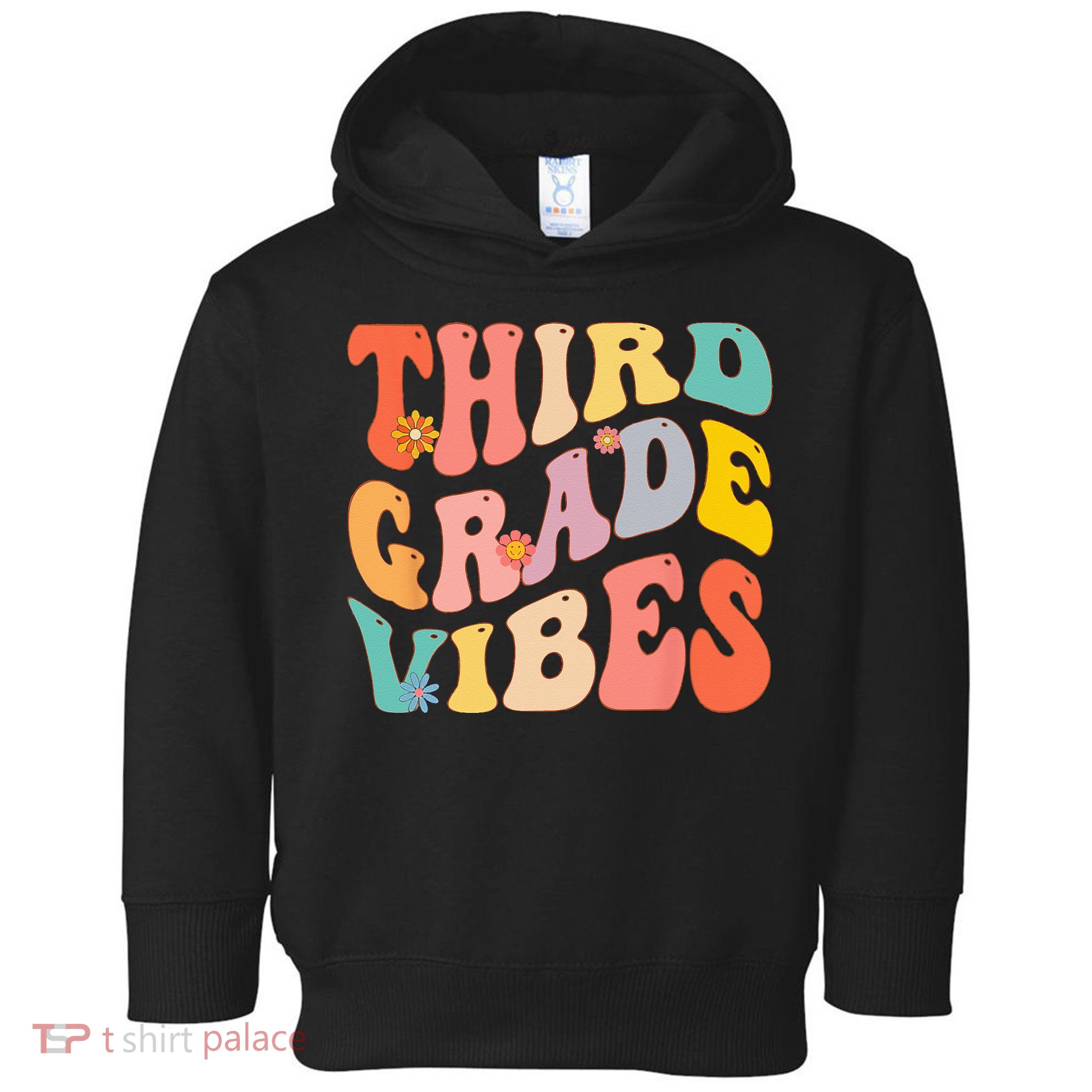 Third Grade Vibes For 3rd Grade Teacher Toddler Hoodie