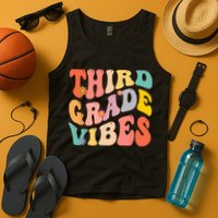 Third Grade Vibes For 3rd Grade Teacher Tank Top