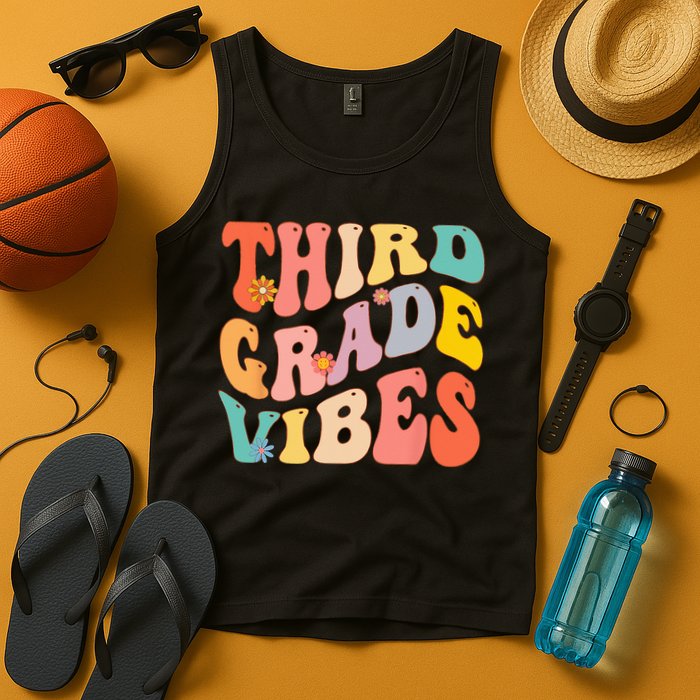 Third Grade Vibes For 3rd Grade Teacher Tank Top