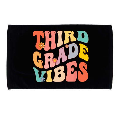 Third Grade Vibes For 3rd Grade Teacher Microfiber Hand Towel