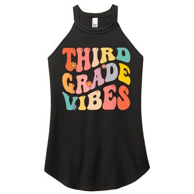 Third Grade Vibes For 3rd Grade Teacher Women's Perfect Tri Rocker Tank