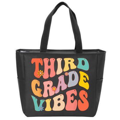 Third Grade Vibes For 3rd Grade Teacher Zip Tote Bag